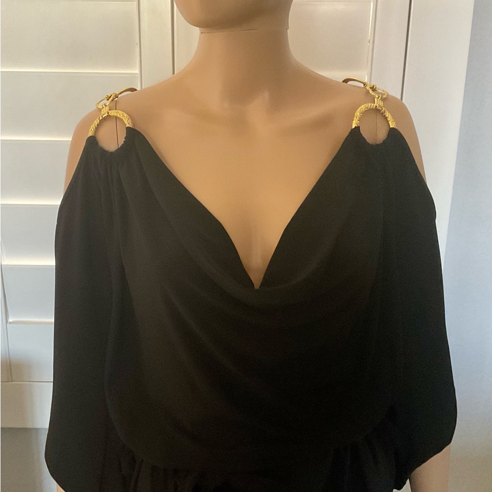 CACHE - COLD SHOULDER COCKTAIL DRESS